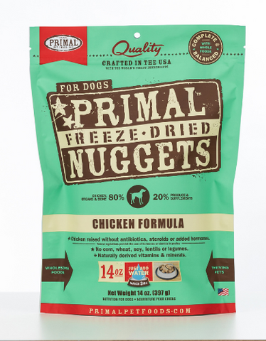 Primal Freeze Dried Canine Chicken Nuggets 14oz